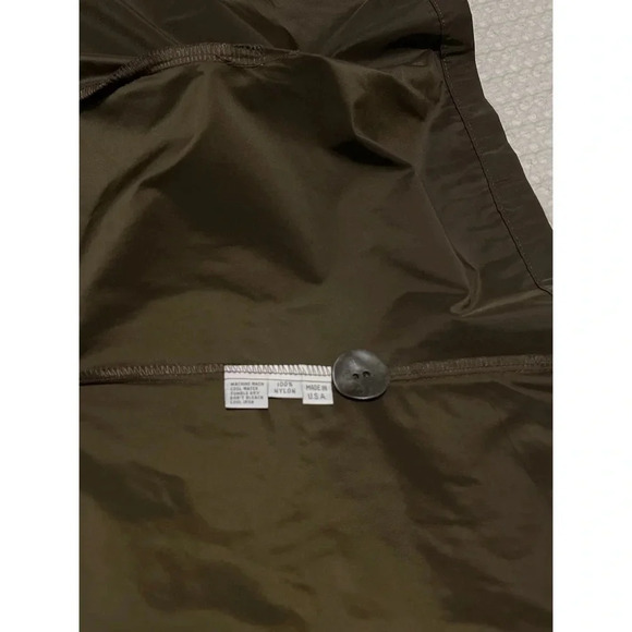 Planet By Lauren G  Jacket Women’s 1 US 4-8 Brown Nylon Button Pockets Lagenlook - Picture 13 of 15